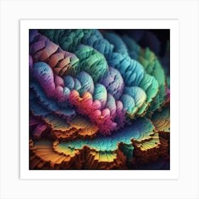 fractal flower Art Print