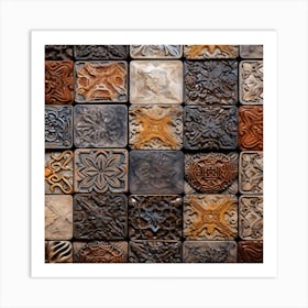 Decorative Tile Wall Art Art Print