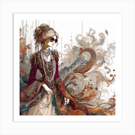 Bohemian Woman Art Print