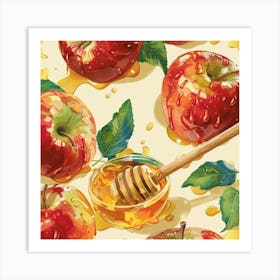 Honey And Apples Art Print