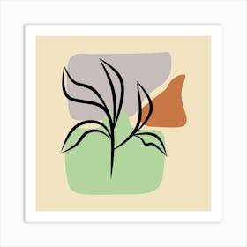 Abstract Of A Plant Art Print