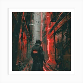 Moody Cyberpunk Scene Art Print