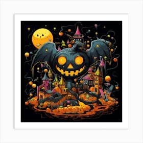 Halloween Jack O Lantern Art Print