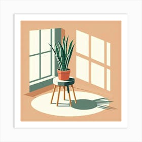 Plant In A Pot 3 Art Print