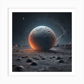 Lunar surface 1 Art Print