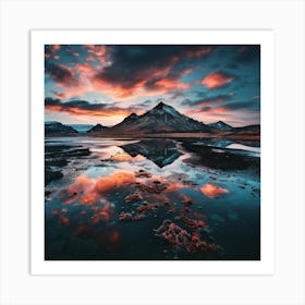 Mt Reflections Art Print