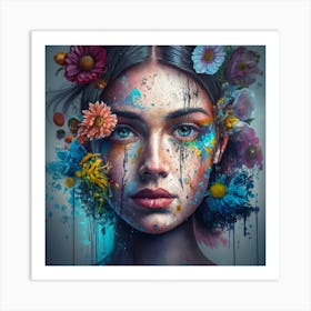 Flower Girl 1 Art Print