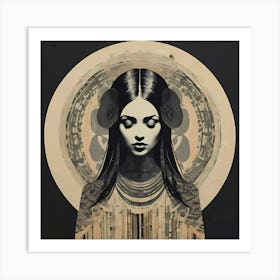 Spirit Woman Deep Meditation Art Print