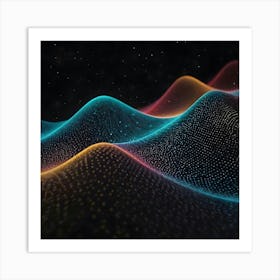 Abstract Wave Pattern 8 Art Print