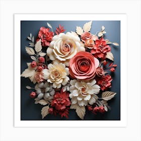 Paper Flowers Art Print