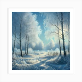 Winter Landscape 10 Art Print