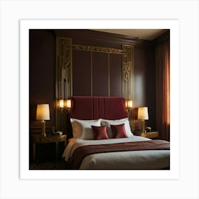 Deco Bedroom Art Print