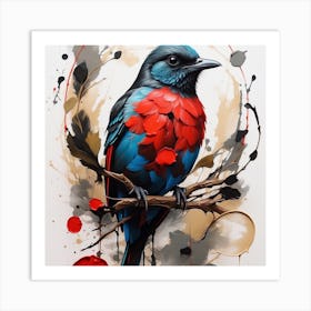 Bird On A Branch 1 Art Print