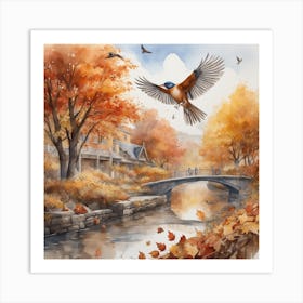 Autumn Bird 1 Art Print