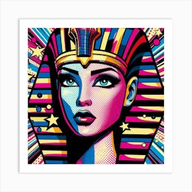 Pop Pharaoh Kheprensut Art Print