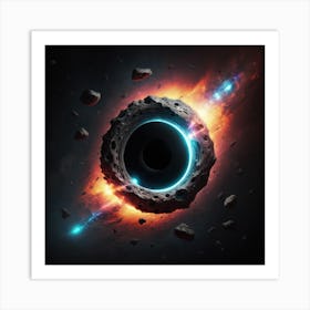 black hole Art Print