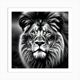 Lion art 81 Art Print