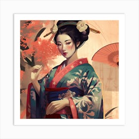 Geisha 8 Art Print