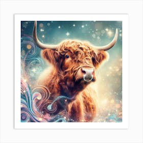 Highland Cow 16 Art Print