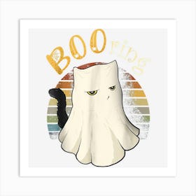 Funny Booring Halloween Pun Cat Lover For Men Art Print