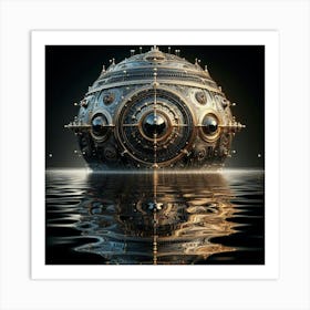 Steampunk Sphere Art Print