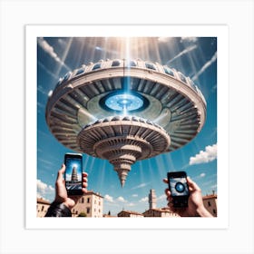 Alien Spaceship 2 Art Print