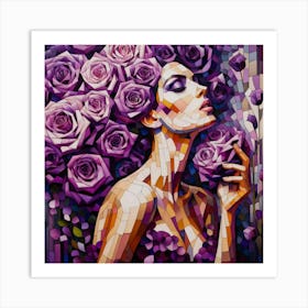 Purple Roses 6 Art Print