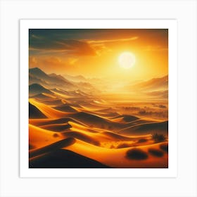 Desert Landscape 3 Art Print