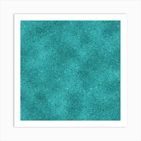 Cyan Glitter Art Print