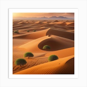 Sahara Desert Landscape 6 Art Print