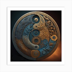 Yin Yang Symbol Art Print