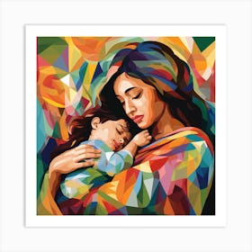 Mother And Child 31 Art Print