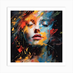 Abstract Of A Woman 1 Art Print