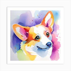 Corgi Painting 21 Art Print