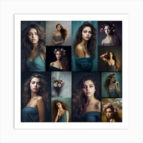 Portrait Of A Young Woman Art Print