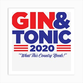 Gin & Tonic 2020 Art Print