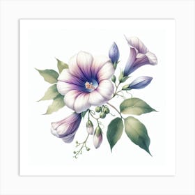 Flower of Glycinia 1 Art Print