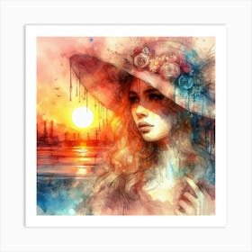 Watercolor Painting Art Print