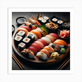 Sushi Stock Videos & Royalty-Free Footage Art Print