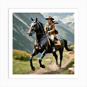 Horse rider Art Print