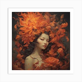 The Fiery Flower 5 Art Print