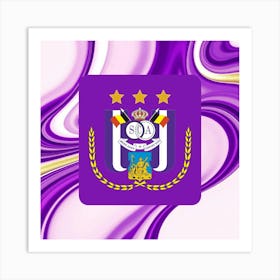 R.S.C. Anderlecht Logo Wall Art 17 Art Print