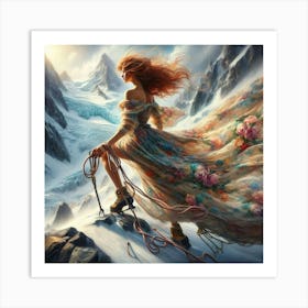 Mountain Climber Art Print