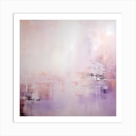 Dreamy Lilac Hues: Acrylic Harmony Art Print