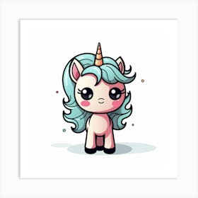 Cute Unicorn 262 Art Print