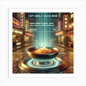 Soy Garlic Sauce Base Scifi Corrected Art Print