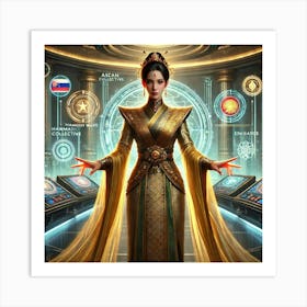 Ambassador Chandra Scifi Art Print