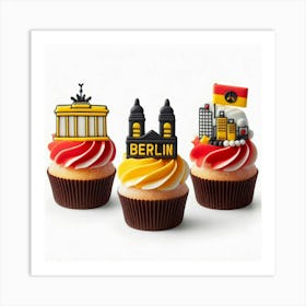 Berlin Cupcakes Art Print