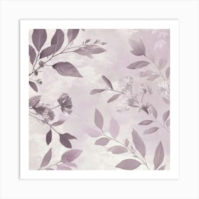 Lilac Leaves 1 Art Print