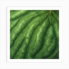 Close Up Of A Leaf Art Print